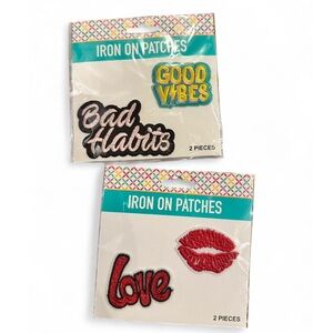 Colorful Iron-On Patches Set